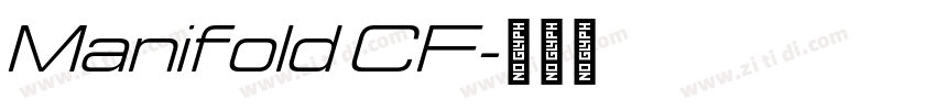 Manifold CF字体转换